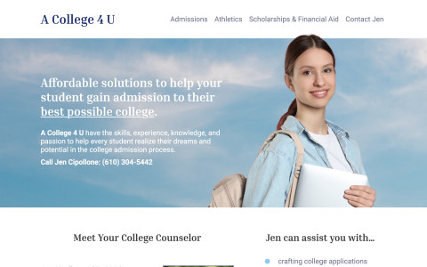 Website Design for ACollege4U