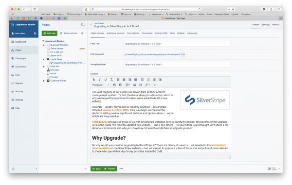 SilverStripe 4's CMS Interface