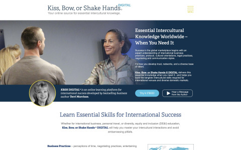 Kiss Bow or Shake Hands DIGITAL Your online source for essential intercultural knowlege.