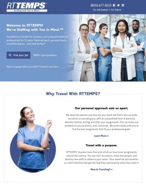 Website Redesign for RTTEMPS