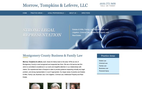 Website Redesign for Morrow, Tompkins & Lefevre, LLC