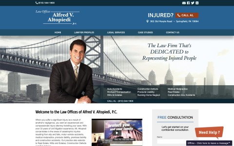 Website Redesign for Alfred V. Altopiedi, PC