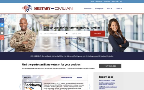 Website Redesign for Military → Civilian
