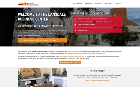 Website Design for The Lansdale Business Center