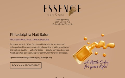 Website Design & Booking Integration for Essence Nails