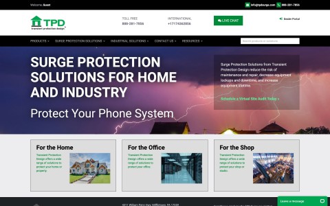 Website Redesign for Transient Protection Design