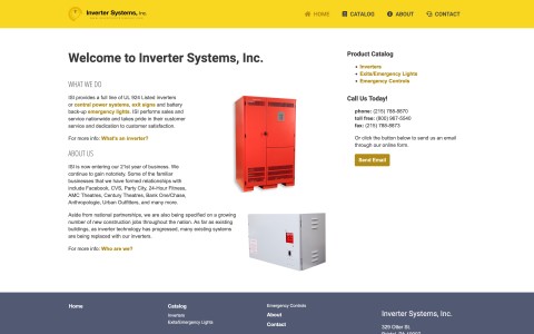 Website Design for Inverter Systems Inc