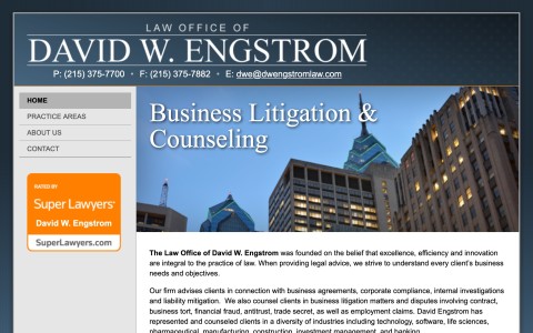 Website Design for Law Offices of David Engstrom