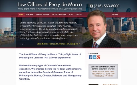 Website Design for Perry de Marco