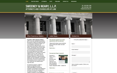 Website Design for Sweeney Neary LLP